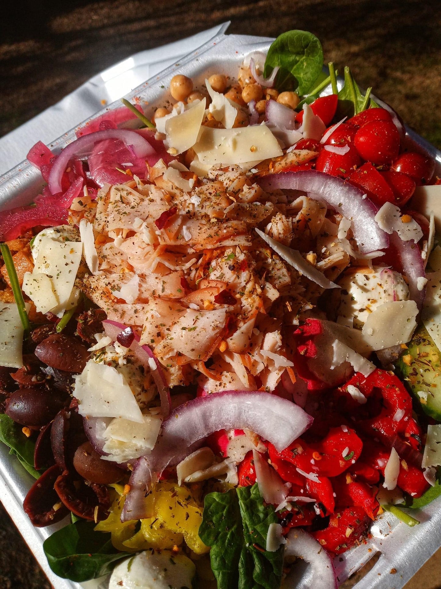 Loaded Salads with Deli Meat